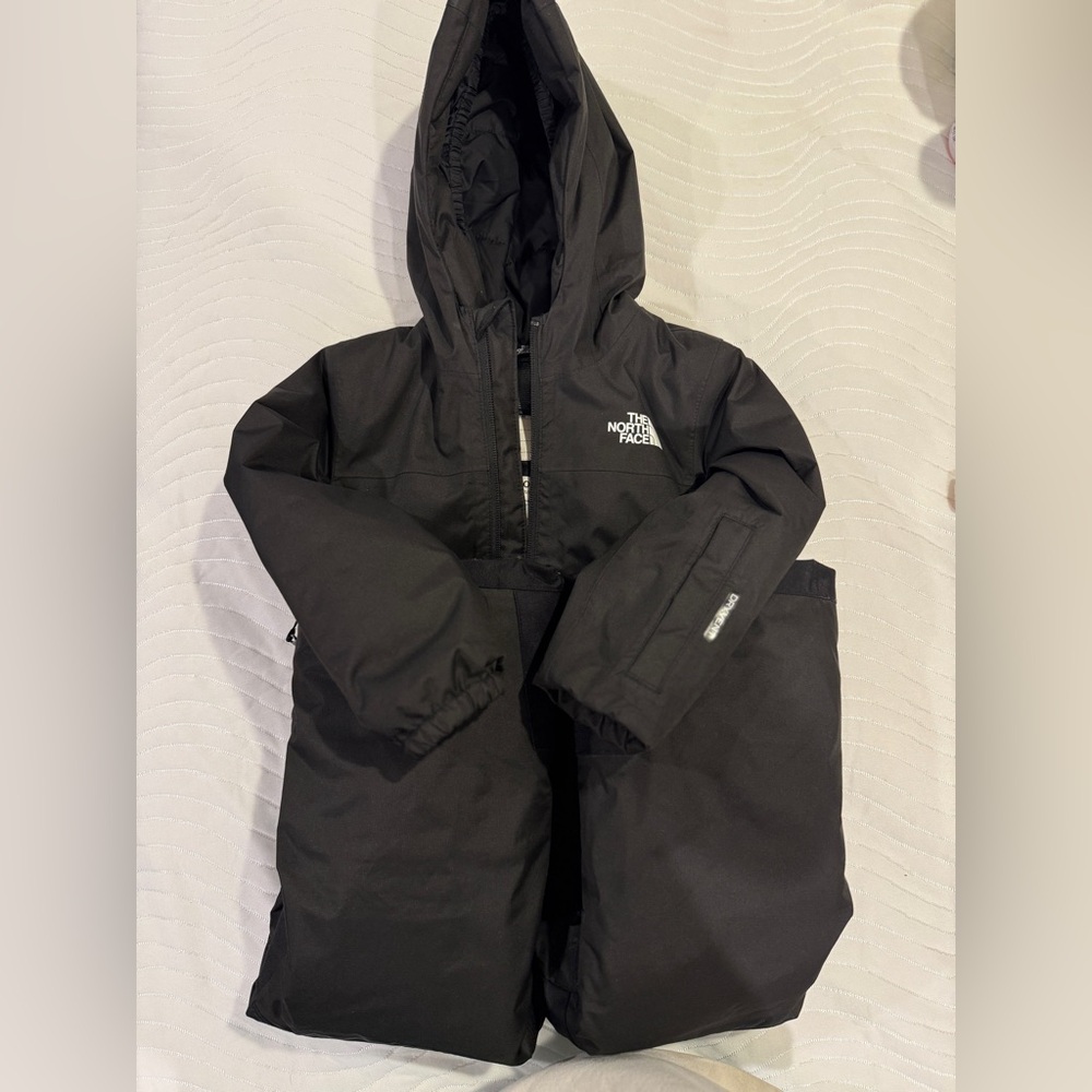 The North Face Black Kids' Hooded Snowsuit
